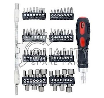 Šroubovák ráčnový s příslušenstvím