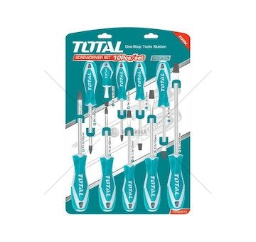 Šroubováky, sada 10ks, industrial, CrV TOTAL