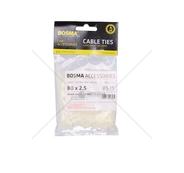 Stahovací páska 80*2,5 sada 100ks bílá BOSMA 8535