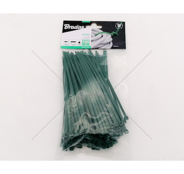 Stahovací pásky na vodiče 3.6 x 150 mm 100 ks GREEN