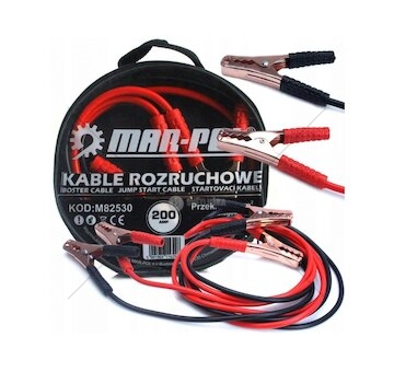Startovací kabely 200A, 2m, 6mm2 MAR-POL