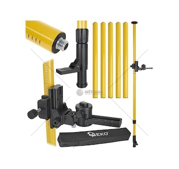 Stativ laseru, teleskopická tyč s prodloužením, až 420 cm - GEKO