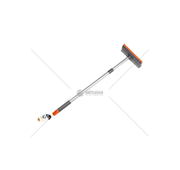 Stěrka na mytí skel oboustranná, teleskopická 20cm, rukojeť 60-95cm