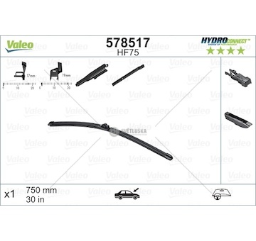 Stírátko stěrače ford transit 13> WVL 578517