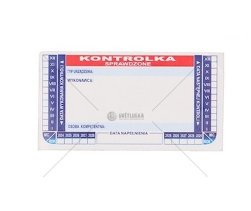 Štítek 'kontrolka hasicího přístroje univerzální' 043530