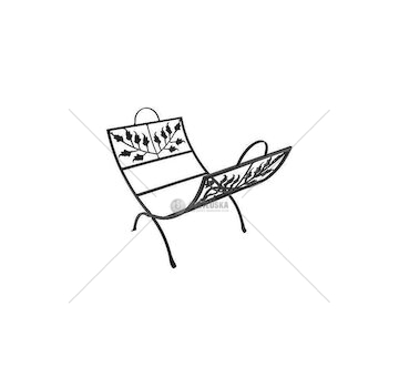 Stojan na krbové dřevo H013B, 52 cm