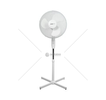 Stojanový ventilátor 40 cm, 45 W, bílý - STREND PRO