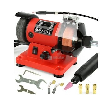 Stolní dvoukotoučová multifunkční bruska 150W MAR-POL