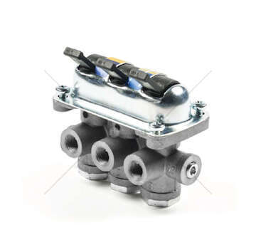 Stopcock, compressed air system DEVIATORE A 3 SEZIONI M12X1.25 BERTOCCO