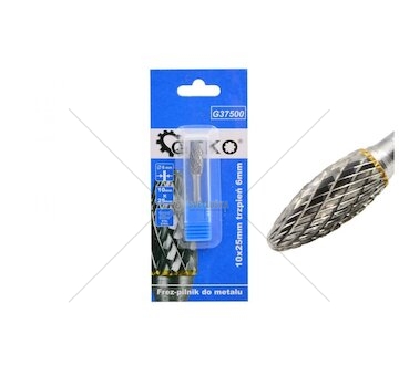 Stopková fréza na kov 10x25mm, plaménková GEKO