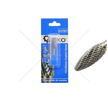 Stopková fréza na kov 12x32mm, plaménková GEKO