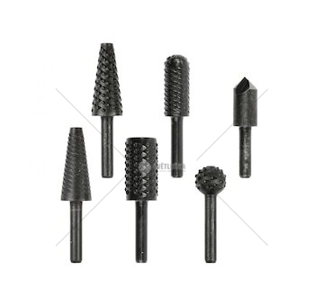 Stopkové frézy do kovu a dřeva, sada 6 ks GEKO