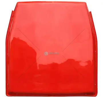 Střecha kabiny 6011 červená+panel (plná, bez poklopu s čalouněním) 5911-7913 | 6211-7977