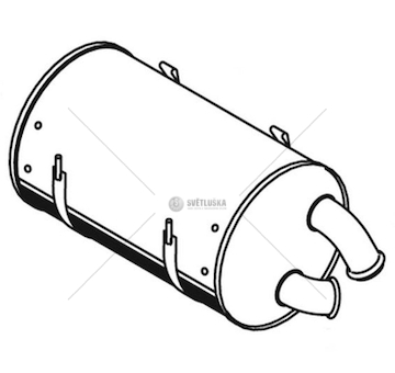 Střední tlumič výfuku DINEX DIN21355