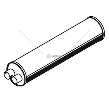 Střední tlumič výfuku DINEX DIN21372