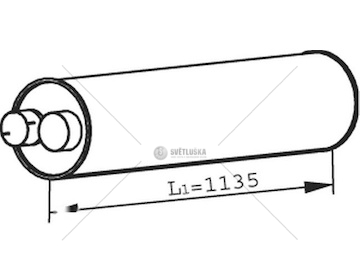 Střední tlumič výfuku DINEX DIN21394