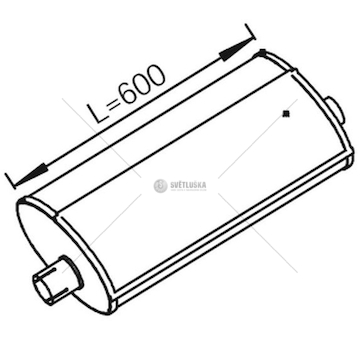 Střední tlumič výfuku DINEX DIN28419