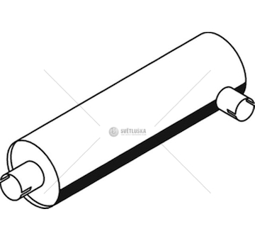 Střední-/zadní tlumič výfuku DINEX DIN64342