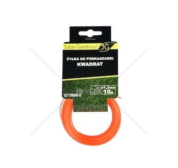 Struna čtvercový profil 1.3mm x 10m JOHN GARDENER
