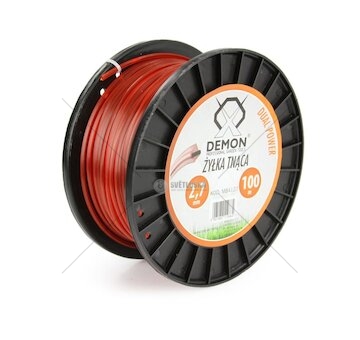 Struna zesílená, čtvercový profil, 100m, 2,7mm DEMON