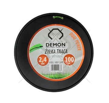 Struna zesílená, hvězdicový profil, 100m, 2,4mm DEMON