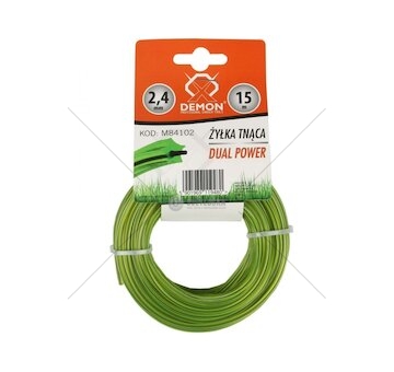 Struna zesílená, hvězdicový profil, 15m, 2,4mm DEMON