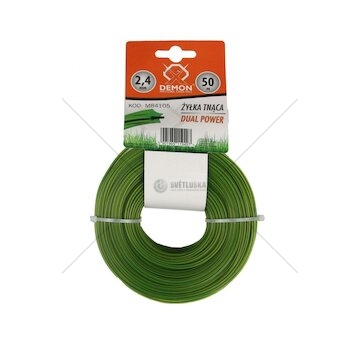 Struna zesílená, hvězdicový profil, 50m, 2,4mm DEMON