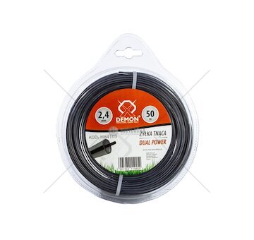 Struna zesílená, kulatý profil, 50m, 2,4mm DEMON