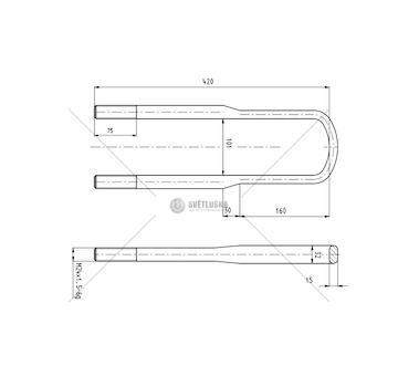STRZEMIE RESORU IVECO M24*1,5*101*420 CSY K-AZIV-0025-A