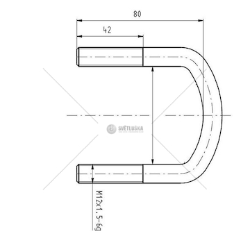 STRZEMIE RESORU MB M12*1,5*62*80 CSY K-AZME-0013