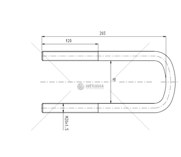 STRZEMIE RESORU MB M20*1,5*91*265 CSY K-AZME-0061
