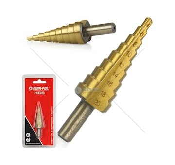 Stupňovitý vrták 4-20mm HSS MAR-POL