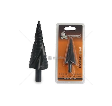 Stupňovitý vrták se spirálou 4-32mm RAPID