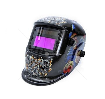 Svářečská kukla samostmívací s potiskem kostlivec MAR-POL