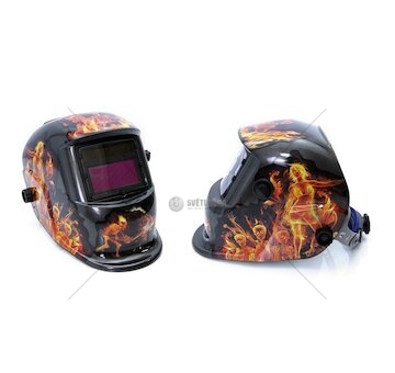 Svářečská kukla samostmívací s potiskem peklo MAR-POL