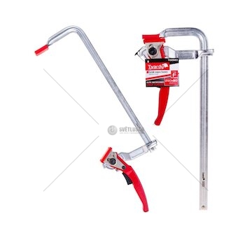 Svěrka rychloupínací ráčnová, typu F, 250 x 80 mm, kovaná GEKO