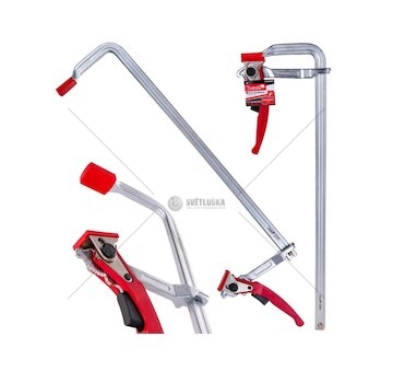 Svěrka rychloupínací ráčnová, typu F, 500 x 120 mm, kovaná GEKO