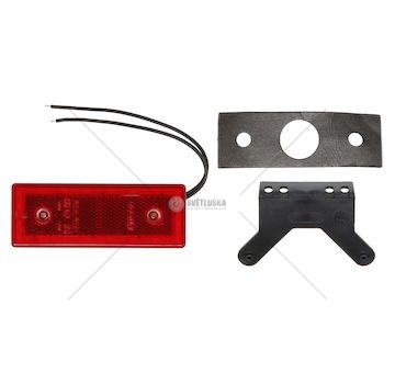 Světlo obrysové LED červené 12-24V WAS W202 1416