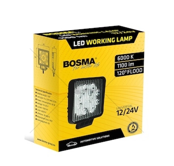 Světlo pracovní LED čtvercová 6000K BOSMA BOSMA 7671