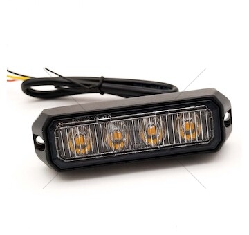 Světlo výstražné LED oranžové PREDATOR 4*3W