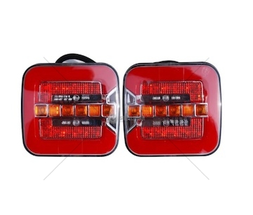 Světlo zadní 40 LED 4-funkce pravé 12/24V s dynamickým ukazetelem směru jízdy a SPZ