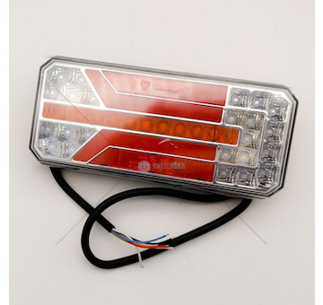 Světlo zadní LED 5-funkcí levé 12/24V s dynamickým ukazetelem směru jízdy