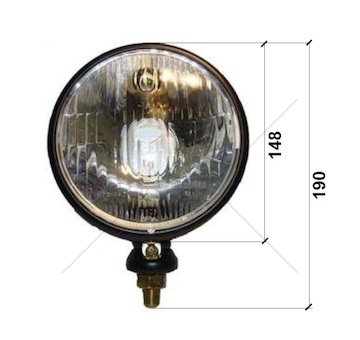 Světlomet hlavní 12v/24v 4w 148mm s parkovacím světlem , traktor 40421003_A