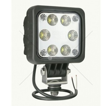 Světlomet pracovní 47400 12v/24v 6xled 1500lm 100x100, pevná montáž, kabel 0,5m 47406_A