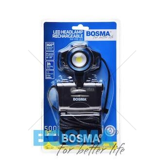 Svítilna čelová 1XLED CREE + 1XLED SMD BOSMA 9815