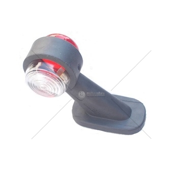 Svítilna čer./bílá šikmá krátká Dasteri