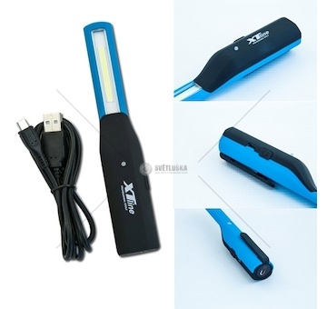 Svítilna dílenská xt line cobalt 1w/130 lumelů, magnetický, usb kabel 060069_A
