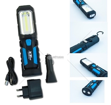 Svítilna dílenská xt line cobalt 2w+1xled magnetický+háček 060064_A