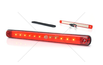 Svítilna kompletní LED zadní 12-24V 2-funkce SLIM WAS W231/1504