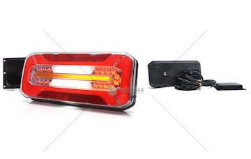 Svítilna kompletní LED zadní 12V pravá WAS W185/1302DDLO12